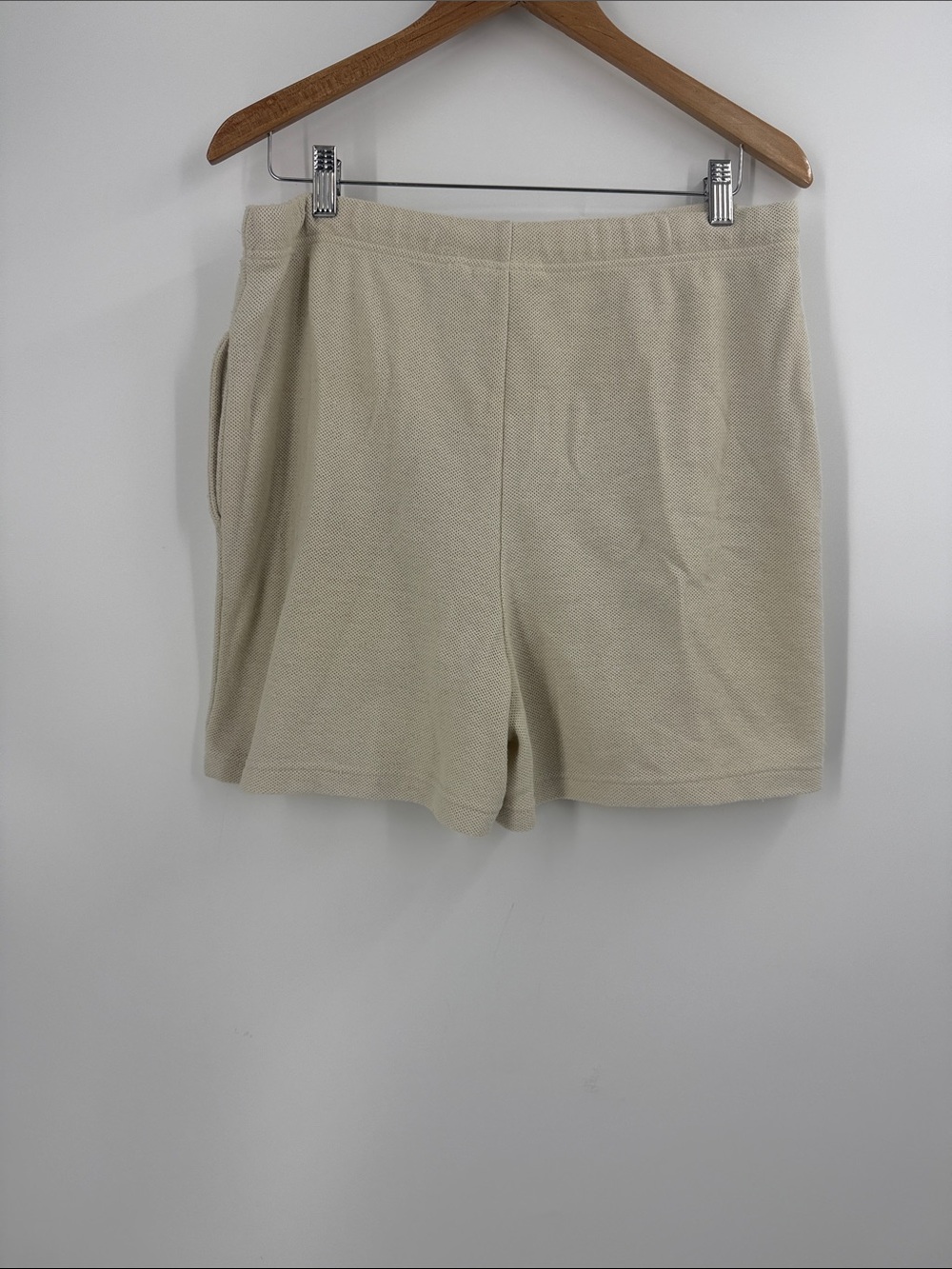 Express Cream & Ivory Striped Knit Tank and High-Waist Shorts - Picture 6 of 15